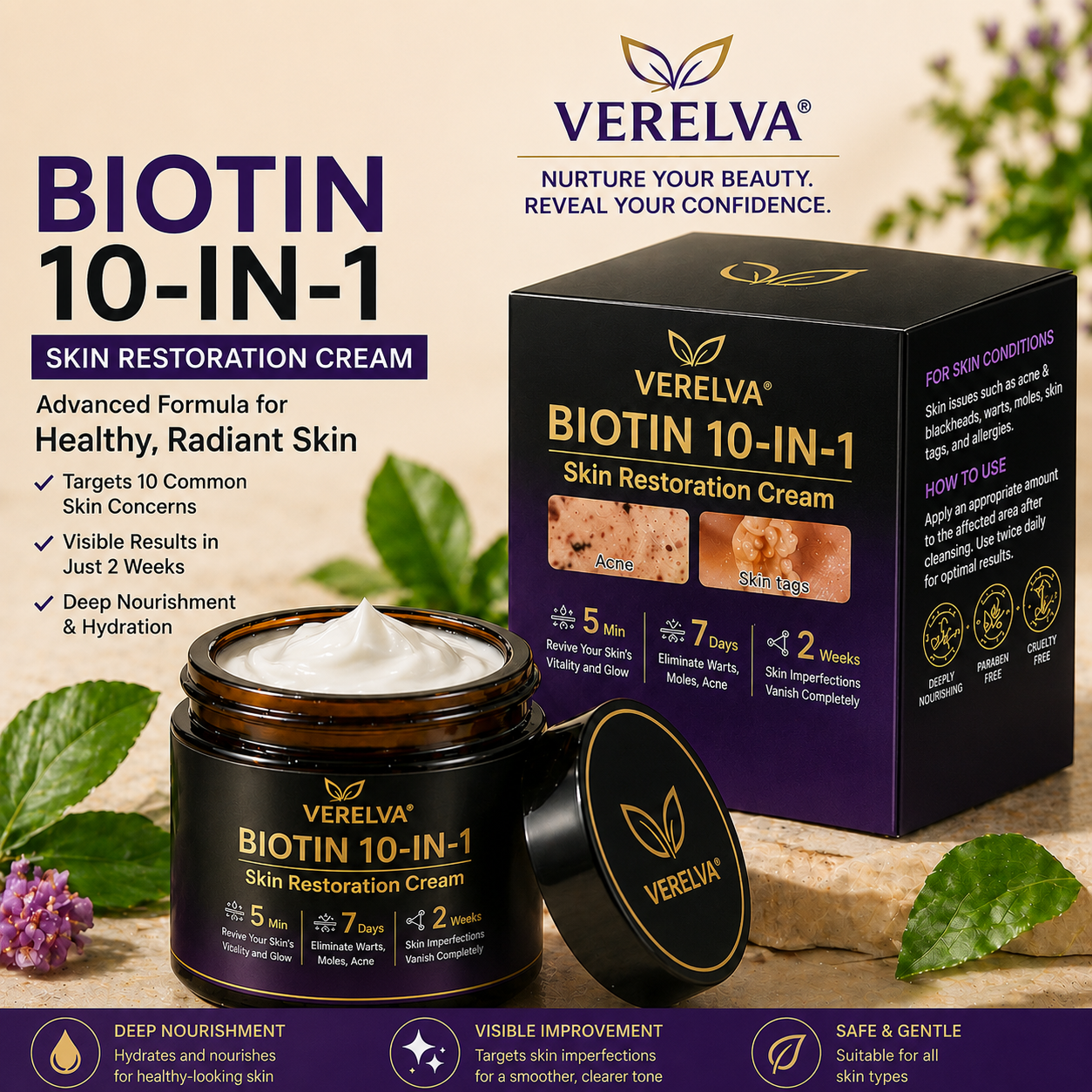 ✨VERELVA® Biotin 10-in-1 Skin Restoration Cream 🍀