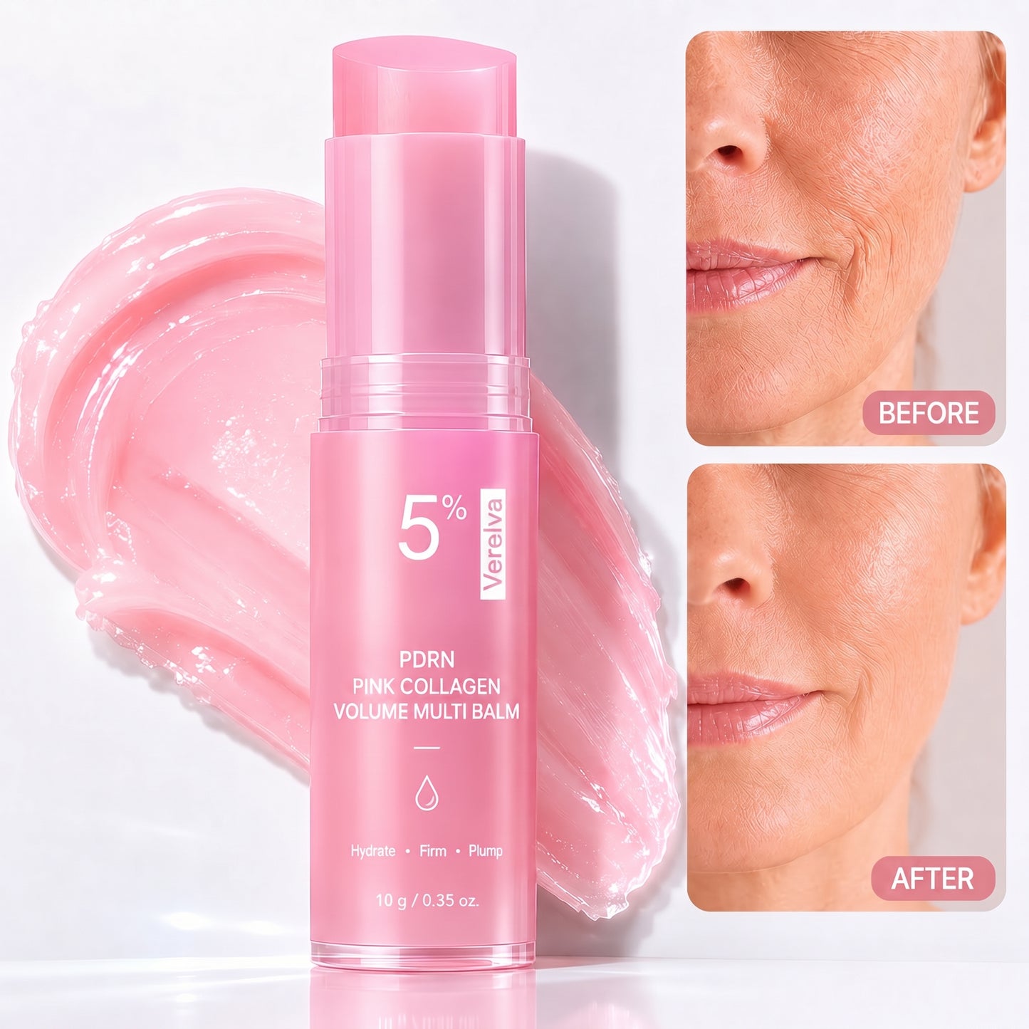 🔥LAST DAY 60% OFF Verelva Korean Pink CollagenVolume Multi Balm