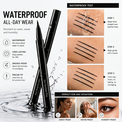 Waterproof & Smudge-Proof Liquid Eyeliner